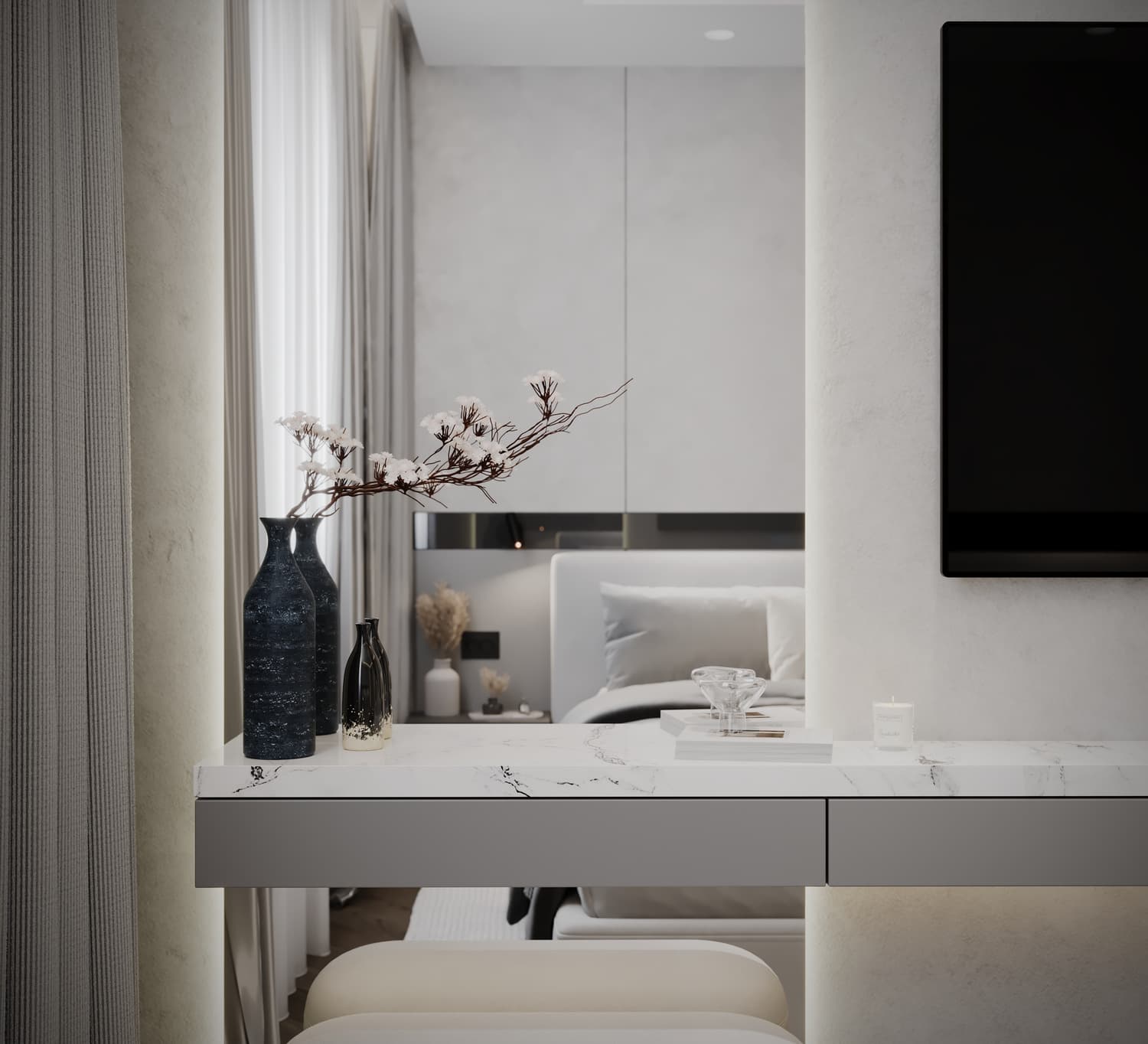 IGNIS Concept — spavaća soba, detalj toaletnog stočića